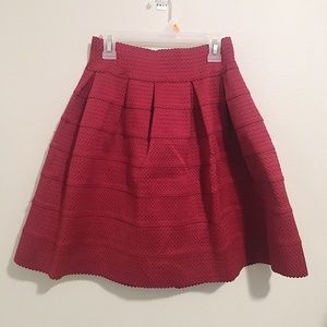 Red circle skirt